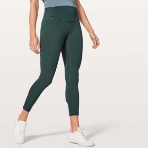 Lululemon Wunder Under Legging High Rise Tight 25" Size 4 Full On Luxtreme Green